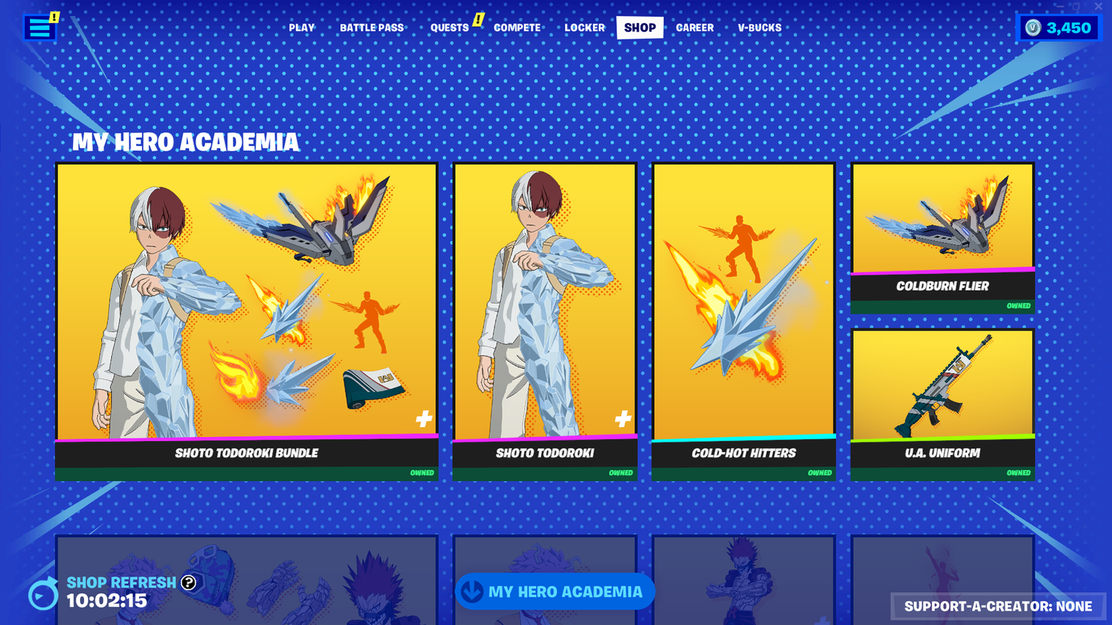 Fortnite Leaks 🕜 on X: MY HERO ACADEMIA SKINS ARE BACK IN THE