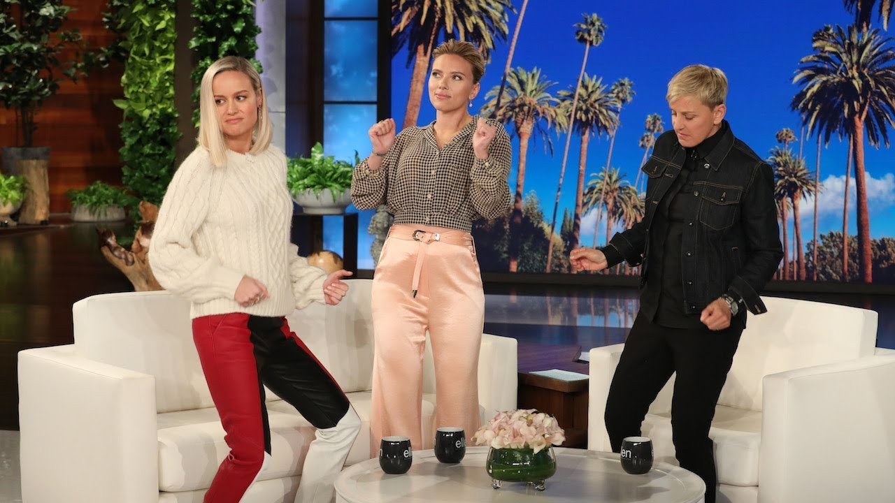 Brie Larson and Scarlett Johansson on The Ellen Show