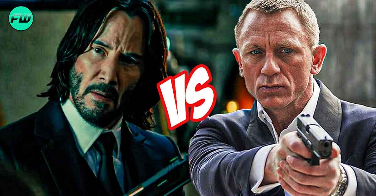 John Wick vs James Bond Face Off You Never Thought You Would See, Keanu Reeves Is Not Even Close to Beat Daniel Craig's 600 Kill Count Legacy