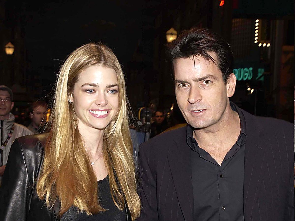 The estranged Charlie Sheen and Denise Richards