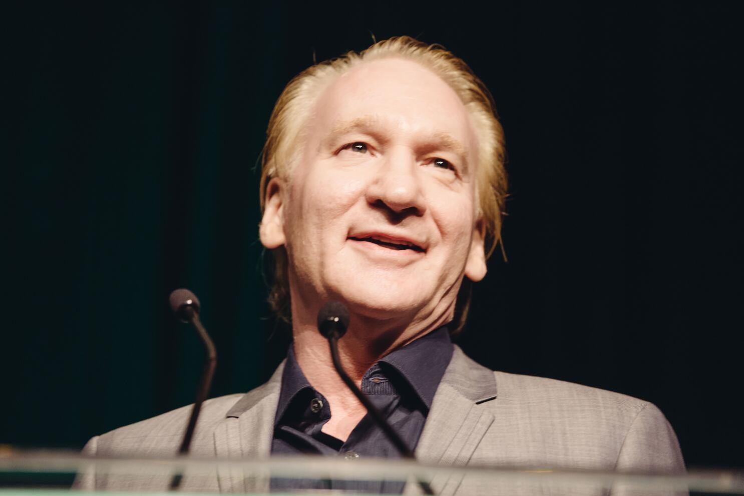 Bill Maher, winner of the First Amendment Award, speaks to the crowd at the 26th Annual Literary Awards Festival at the Beverly Wilshire Hotel on Wednesday, September 28, 2016, in Beverly Hills, Calif (Photo by Casey Curry/Invision/AP)