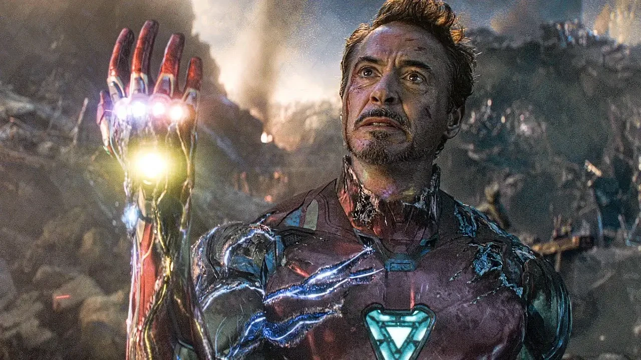 The iconic death scene of Iron Man in Avengers: Endgame