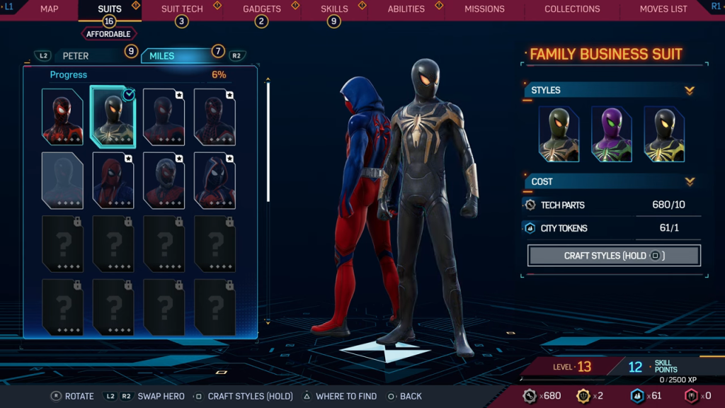 <em>Marvel’s Spider-Man 2</em> will feature an all-new Suit Style System with a ton of customization options. Image credit: PlayStation