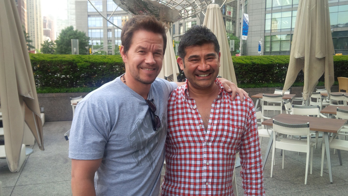 Mark Wahlberg with Ajmal Khan