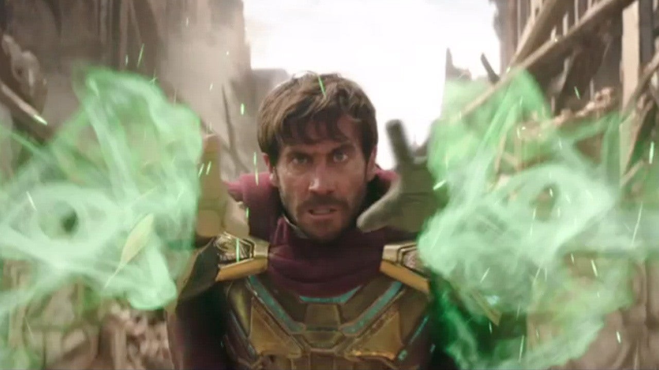 Jake Gyllenhaal as Mysterio in a still from Spider-Man: Far From Home