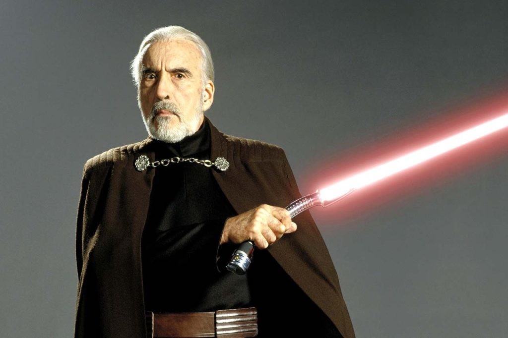 Christopher Lee faced the Blue Screen technology in Star Wars Episode 2 challenging