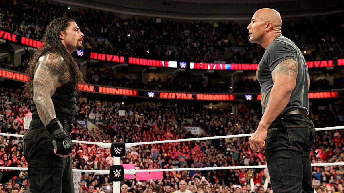 Roman Reigns and Dwayne Johnson