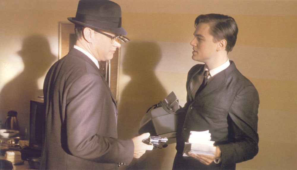 Tom Hanks and Leonardo DiCaprio in Catch Me If You Can