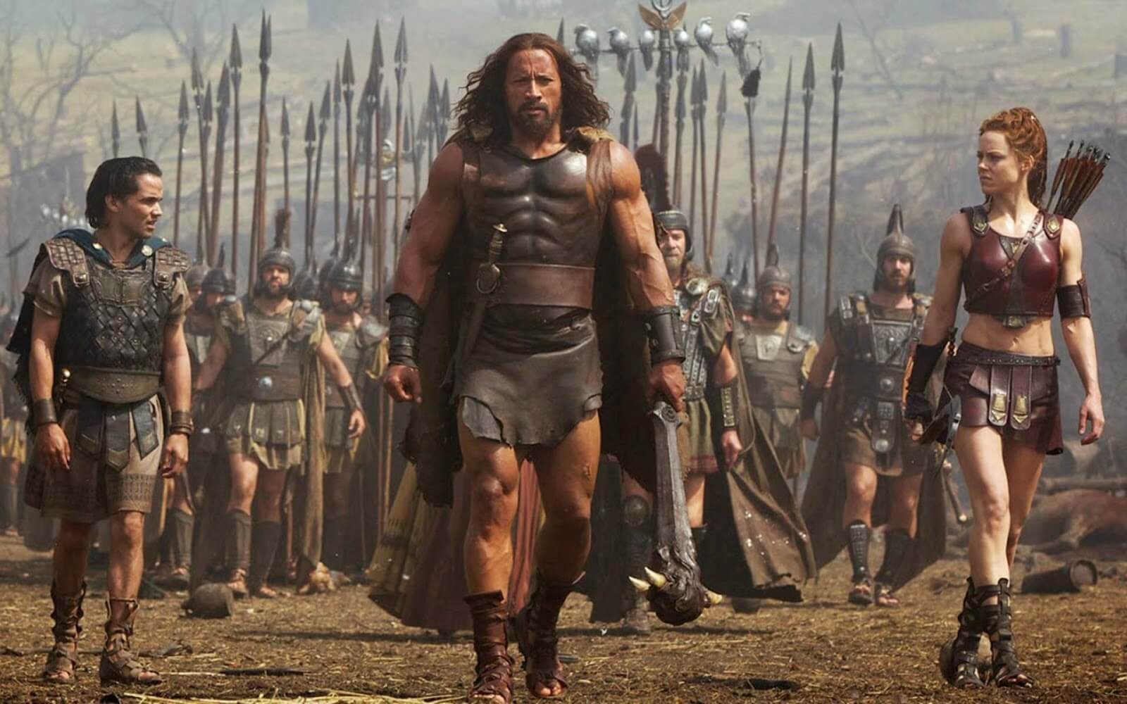 Johnson in a still from the movie Hercules