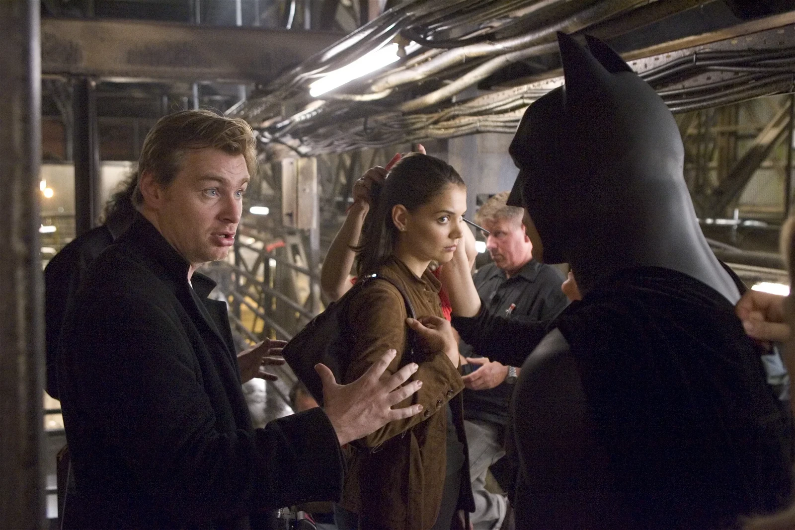 Christopher Nolan in a still from the sets of The Dark Knight Rises 