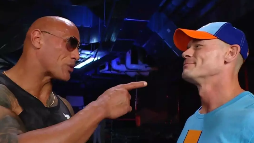 Dwayne Johnson and John Cena