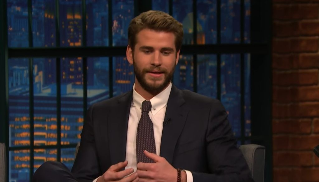 A still of Liam Hemsworth from Late Night with Seth Meyers
