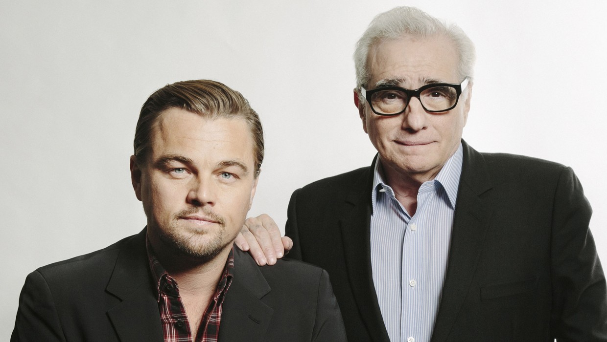 Leonardo DiCaprio and film director Martin Scorsese 