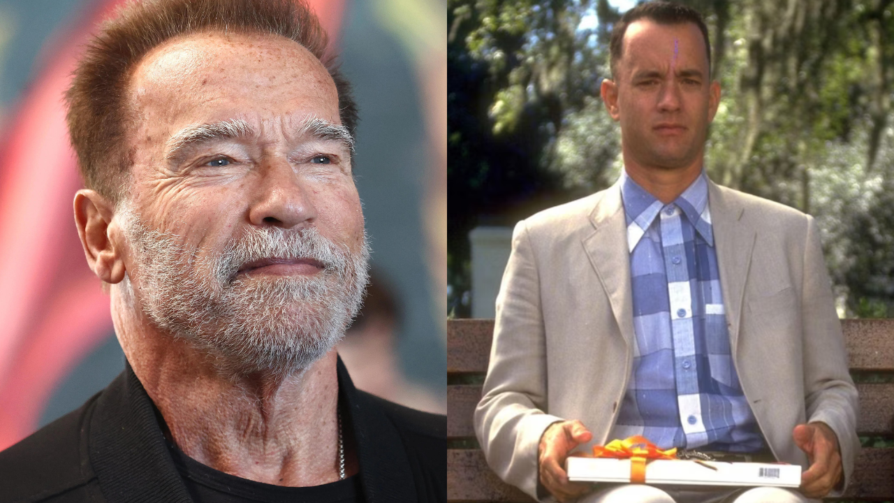 Arnold Schwarzenegger and Forrest Gump