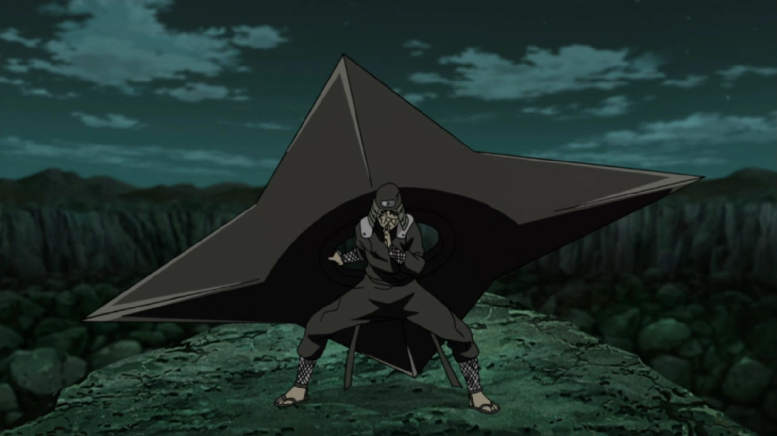 Shurikens were used instead of guns in Naruto