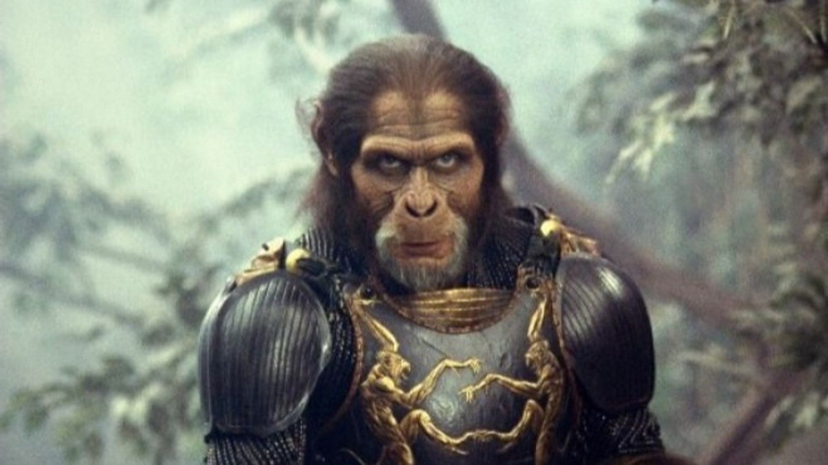 Tim Roth in a still from Planet of the Apes 2001