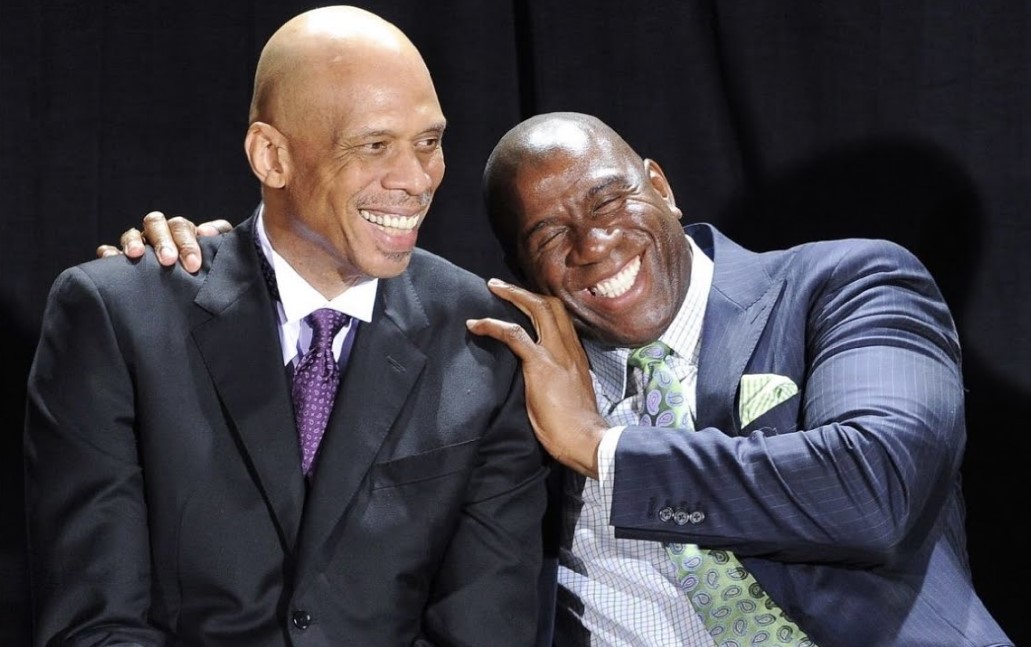 Kareem Abdul-Jabbar and Magic Johnson