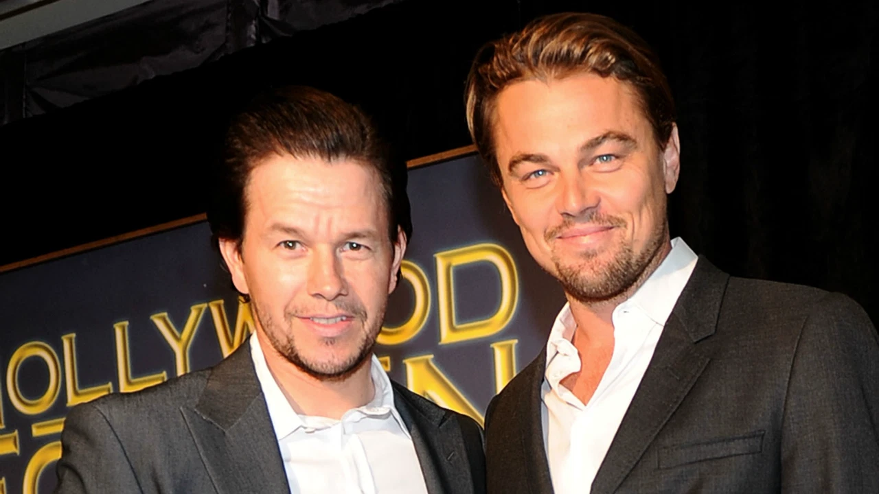 Mark Wahlberg with Leonardo DiCaprio