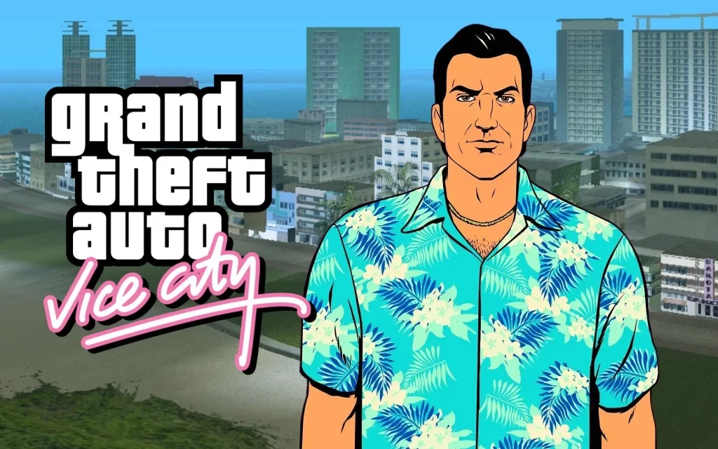 Grand Theft Auto: Vice City released in 2002.