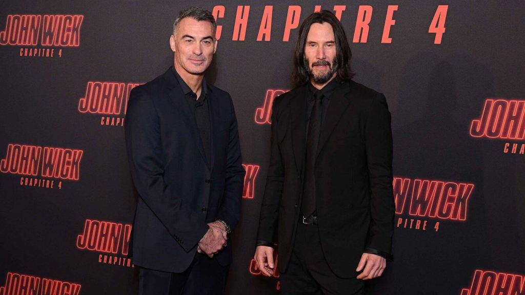 Keanu Reeves with director Chad Stahelski