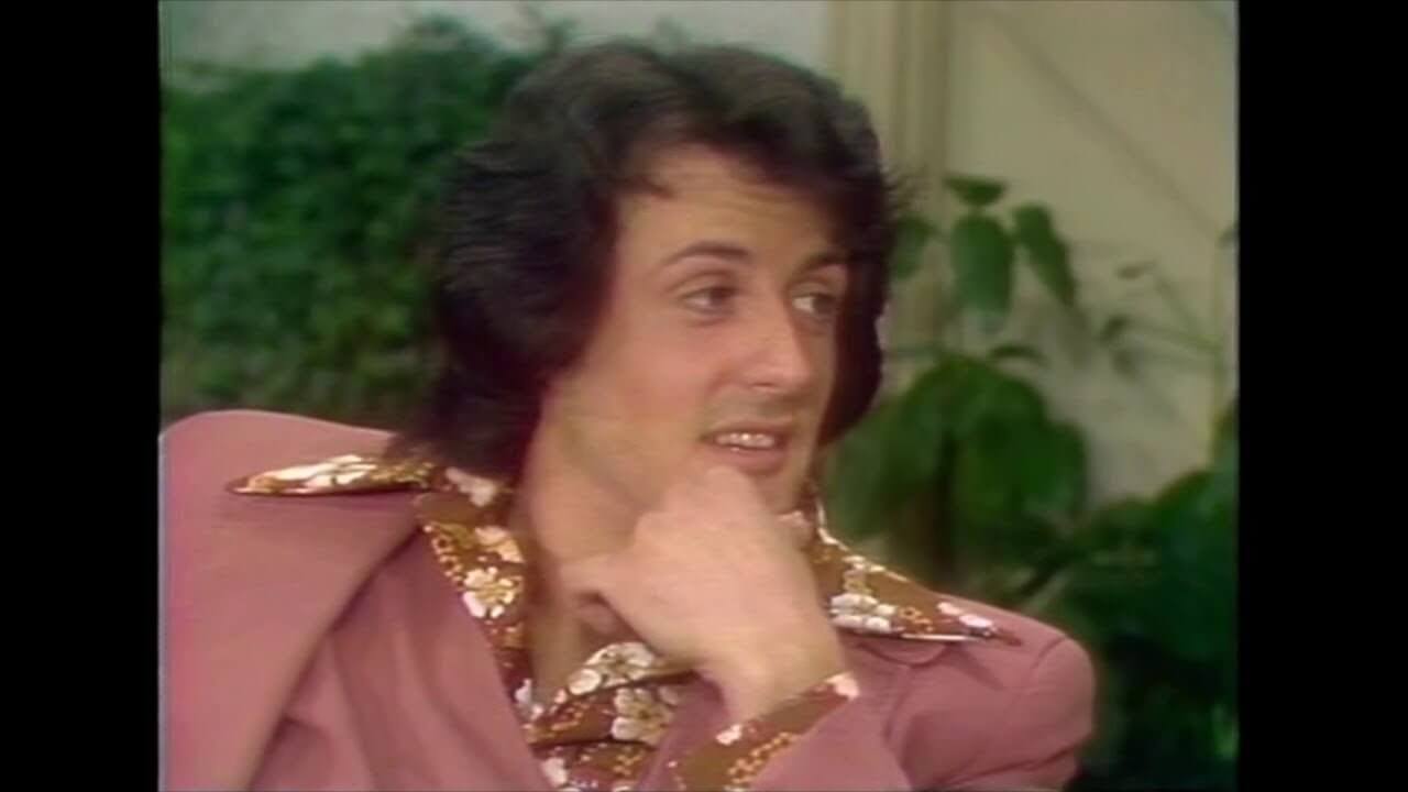 Sylvester Stallone in a still from his old Rocky interviews