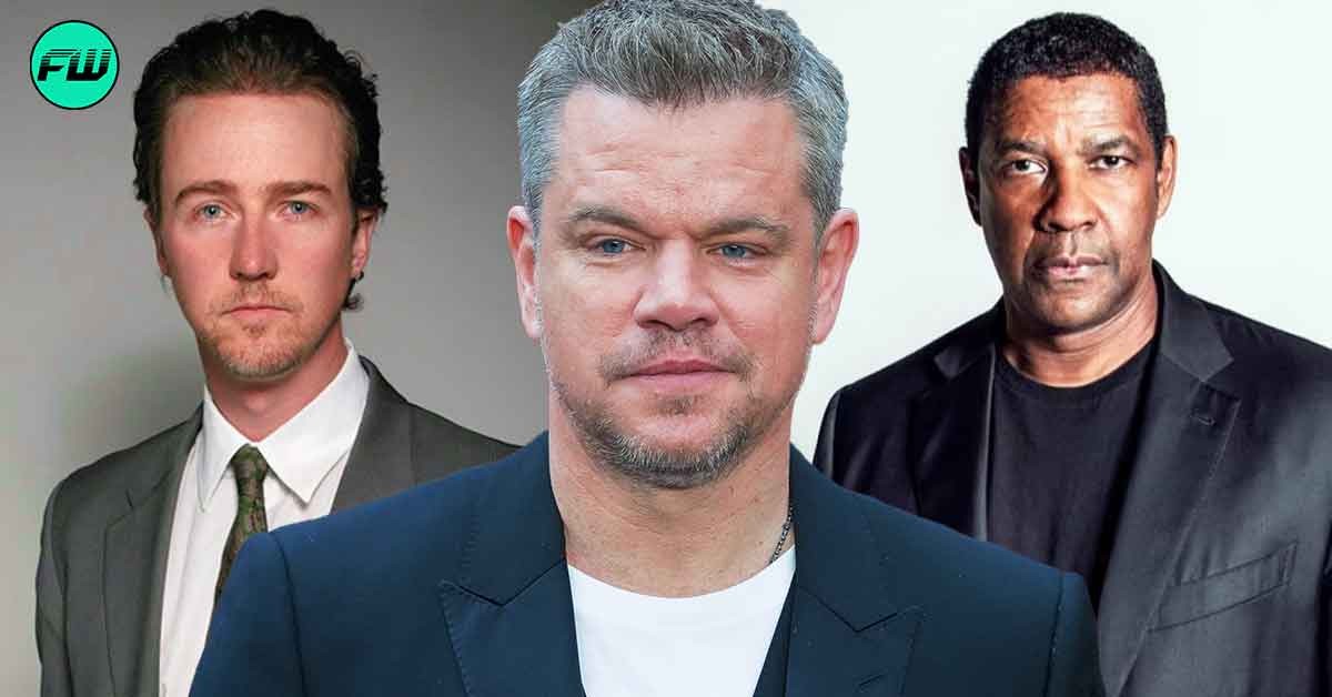 'The Godfather' Director Chose Matt Damon Over Marvel Star Edward Norton Because of Damon's $100 Million War Movie With Denzel Washington