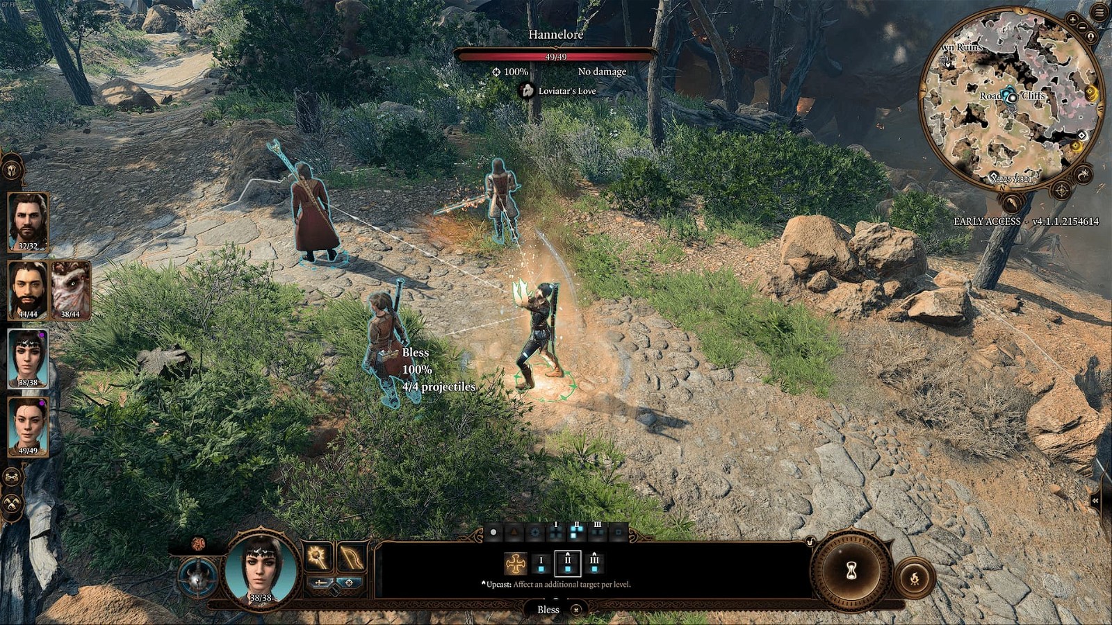 Players can choose their targets for Bless And Bane spells in Baldur's Gate 3