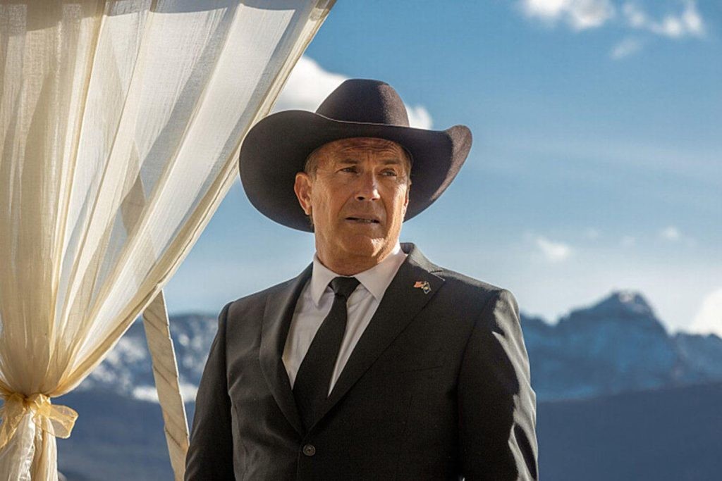 Kevin Costner in a still from Yellowstone