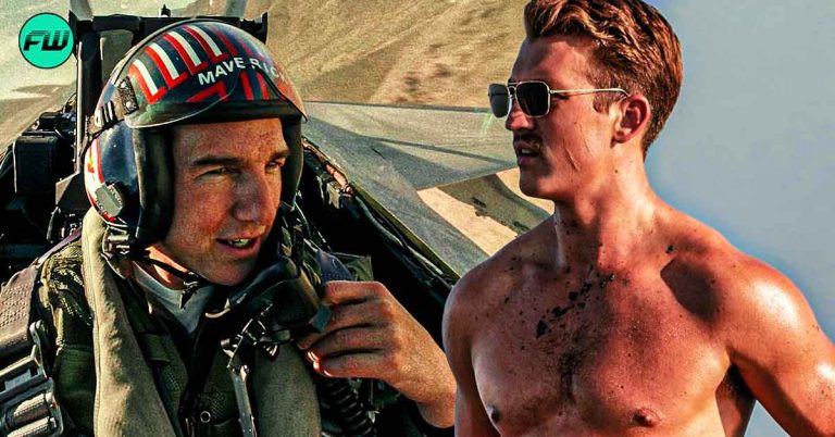 "It's a trick of the trade": Miles Teller Drank a Can of Coke to Look Ultra-Jacked in Top Gun: Maverick Beach Scene