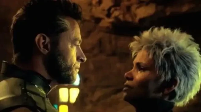 The famous kissing scene in X-Men