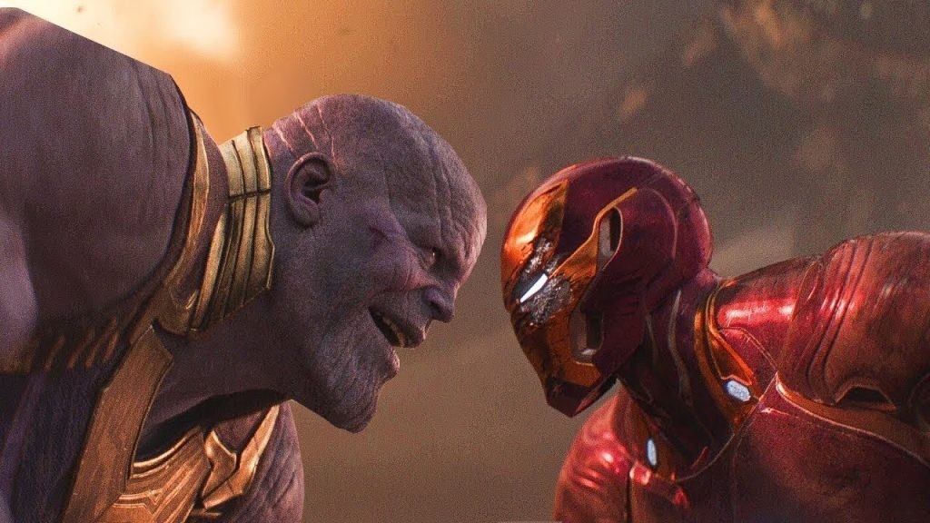 Thanos and Iron Man