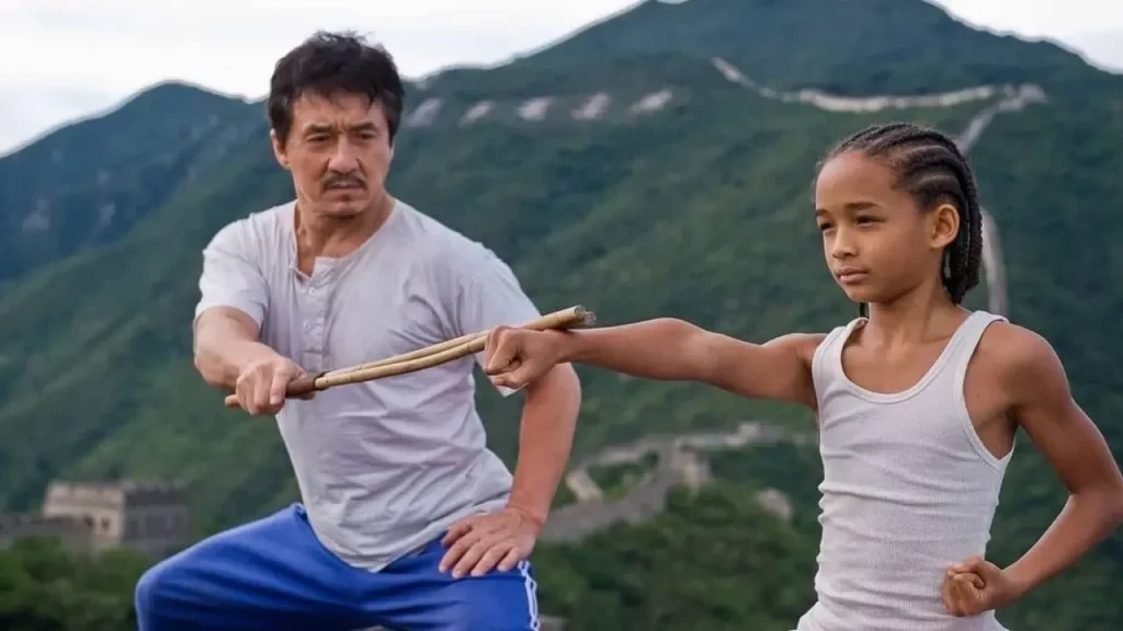 Jackie Chan and Jaden Smith in a still from 2010's Karate Kid