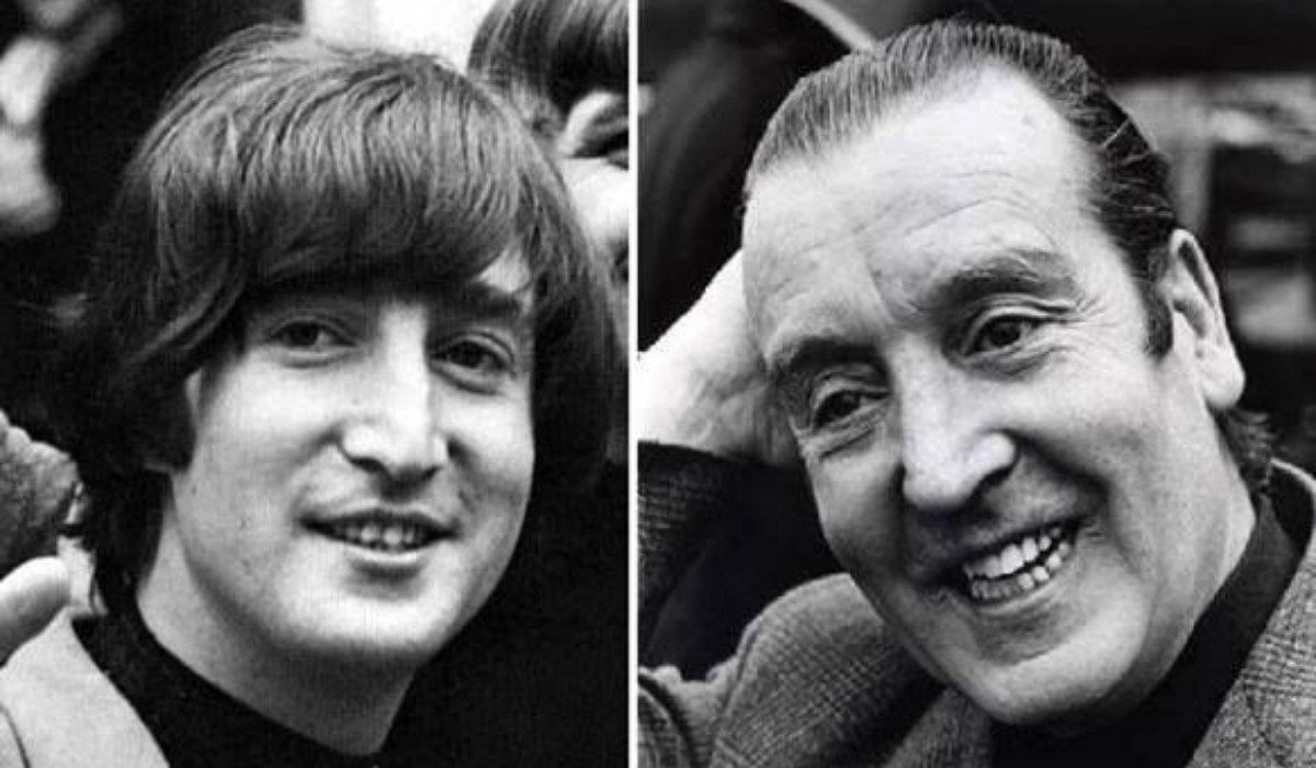John Lennon and his father
