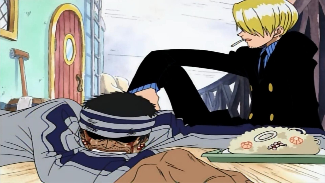 Sanji with Gin in One Piece anime