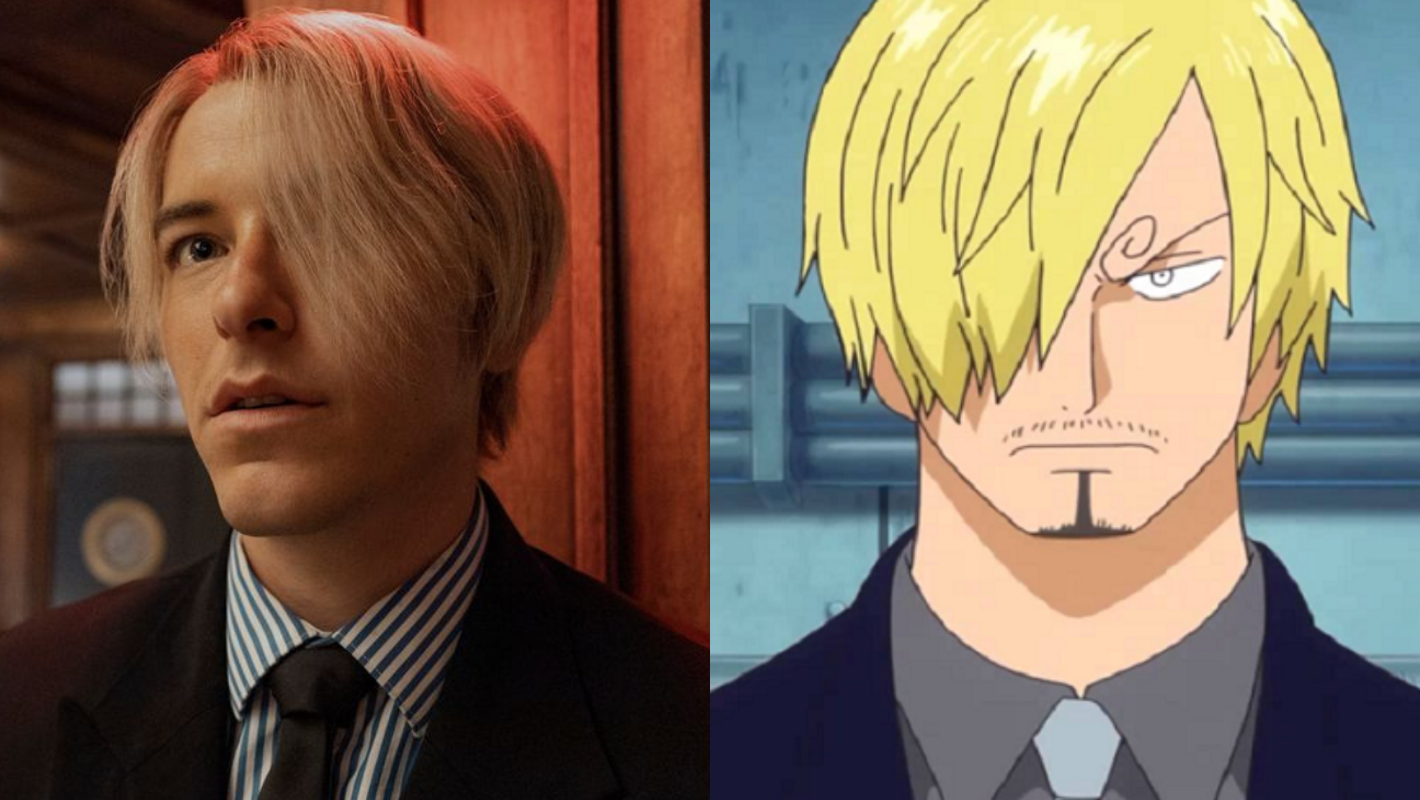 Sanji's blonde hairstyle