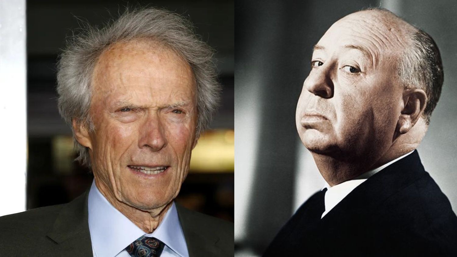 Clint Eastwood and Alfred Hitchcock