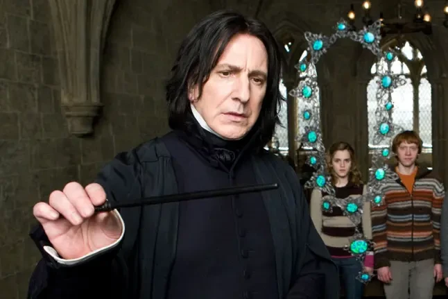 Alan Rickman as Prof. Severus Snape in a still from the Harry Potter franchise 