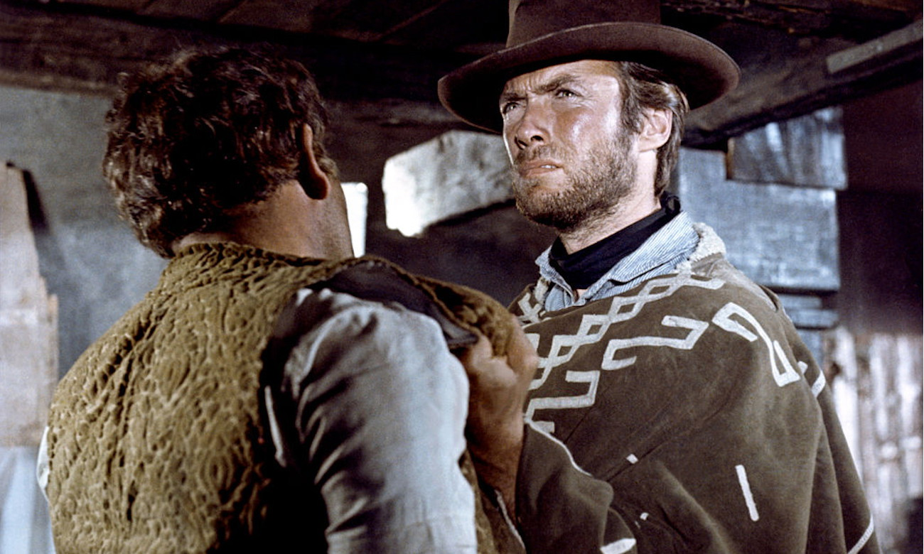 Clint Eastwood in a still from A Fistful of Dollars