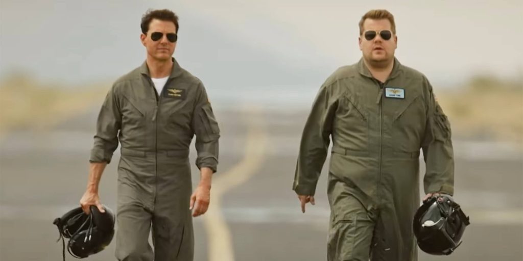 Tom Cruise with James Corden