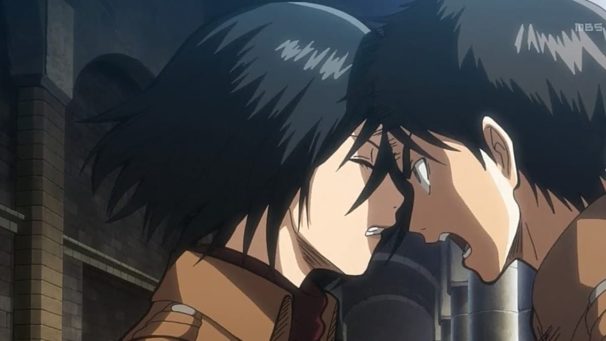 Eren and Mikasa from Attack on Titan