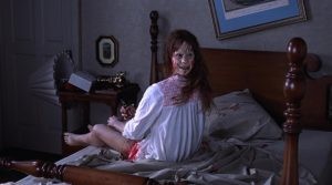 A terrifying still from The Exorcist
