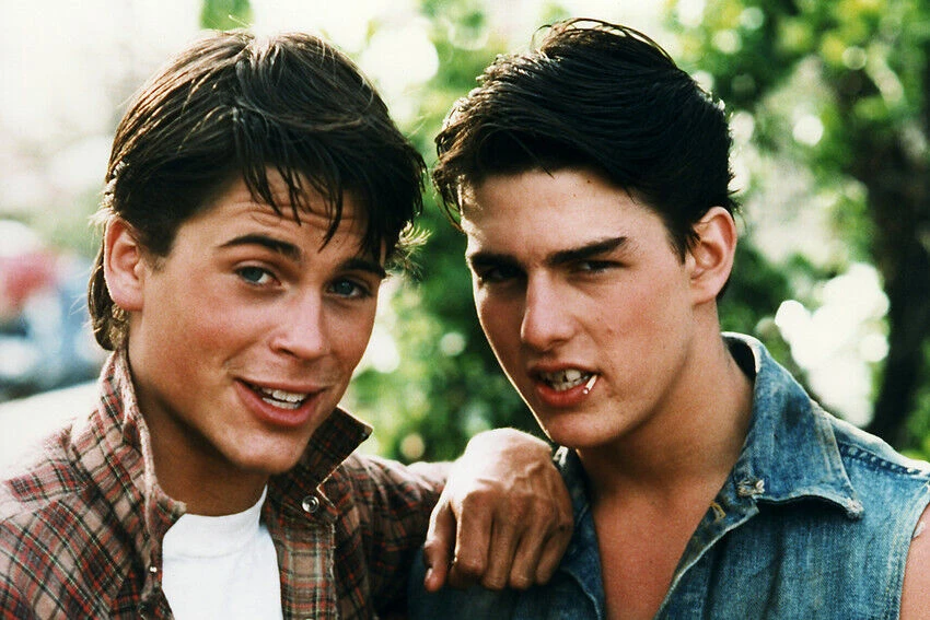 Rob Lowe with his The Outsiders co-star Tom Cruise