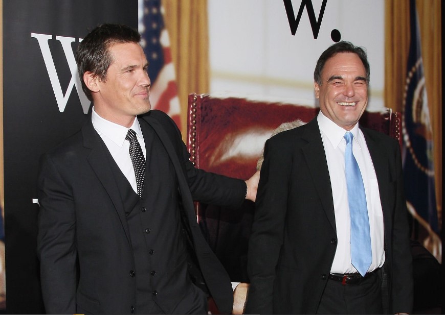  Oliver Stone and Josh Brolin at the New York Premiere of W.