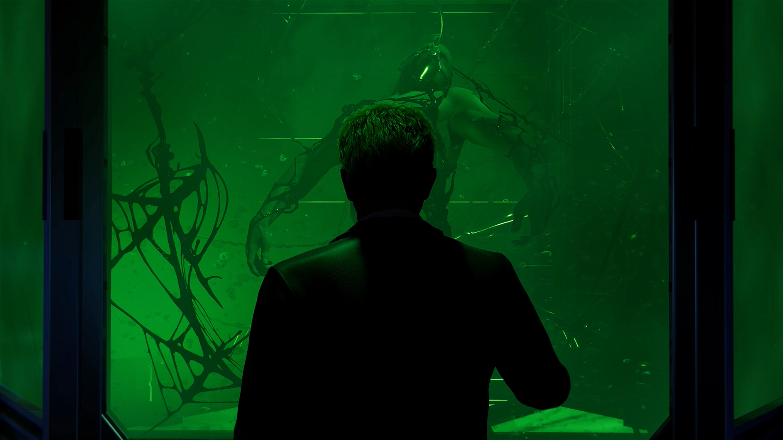 Black tendrils surround Harry Osborn in Marvel's Spider-Man's post-credits scene.