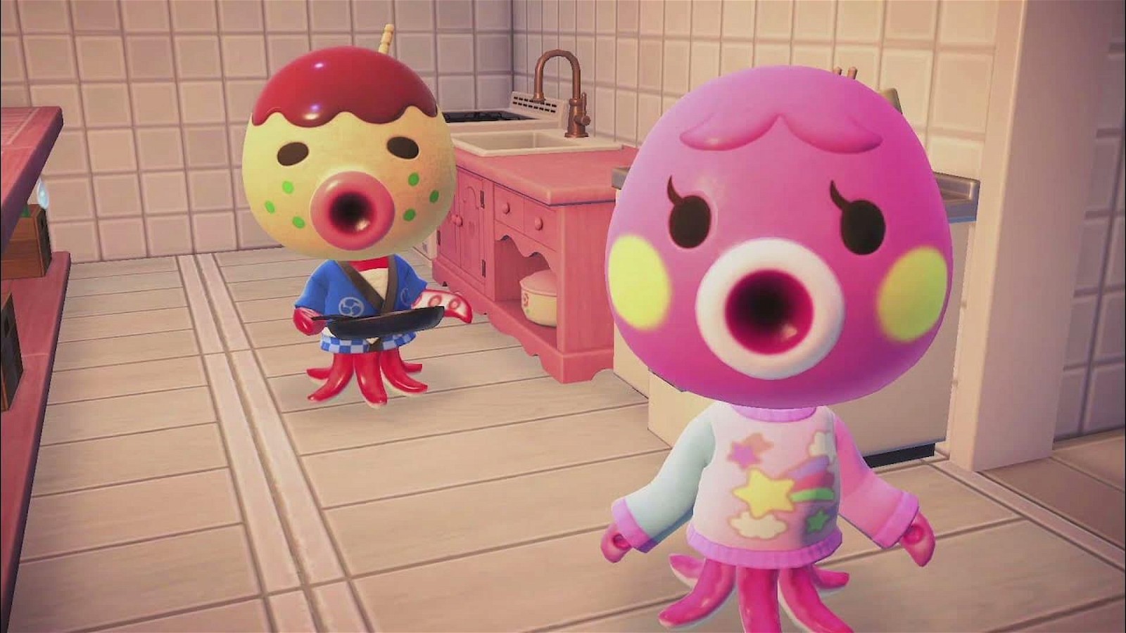 The Animal Crossing New Horizons bug gives Marina a Pinocchio-like feature.