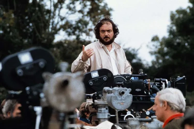 Stanley Kubrick filming Barry Lyndon