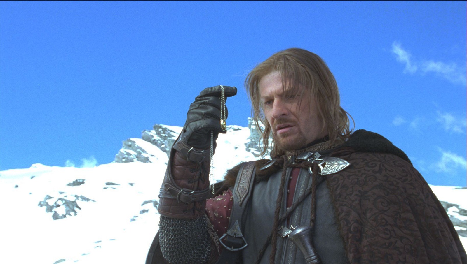 Sean Bean in The Lord of the Rings: The Fellowship of the Ring.