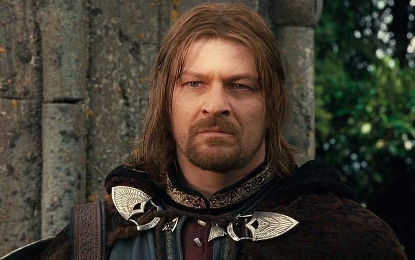 British actor Sean Bean in The Lord of the Rings: The Fellowship of the Ring.