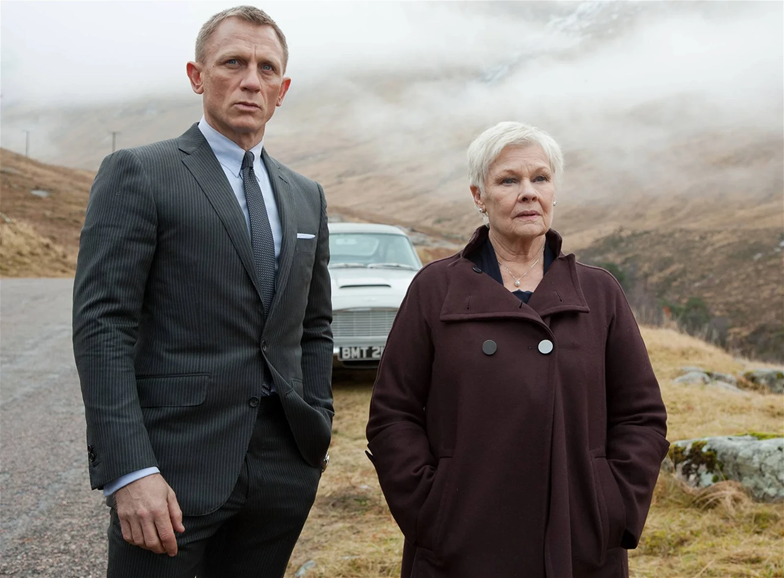Dench with Daniel Craig in a still from the franchise