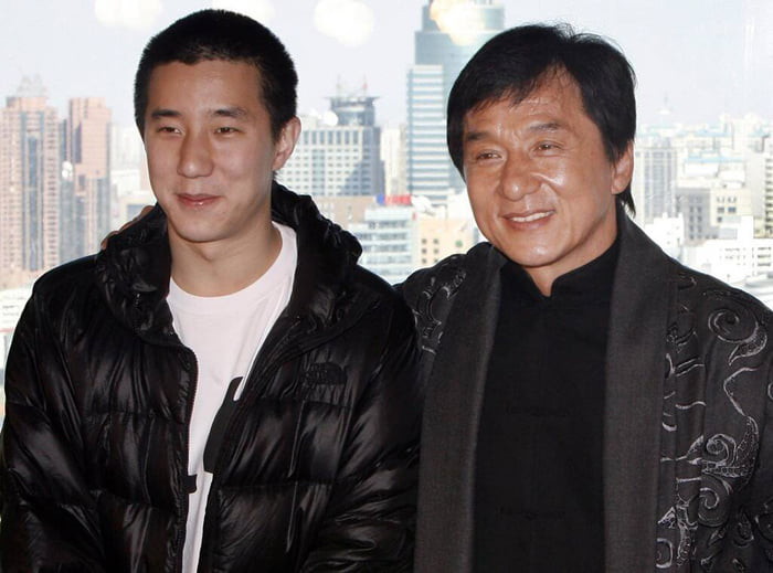 Jackie Chan with his son Jaycee Chan